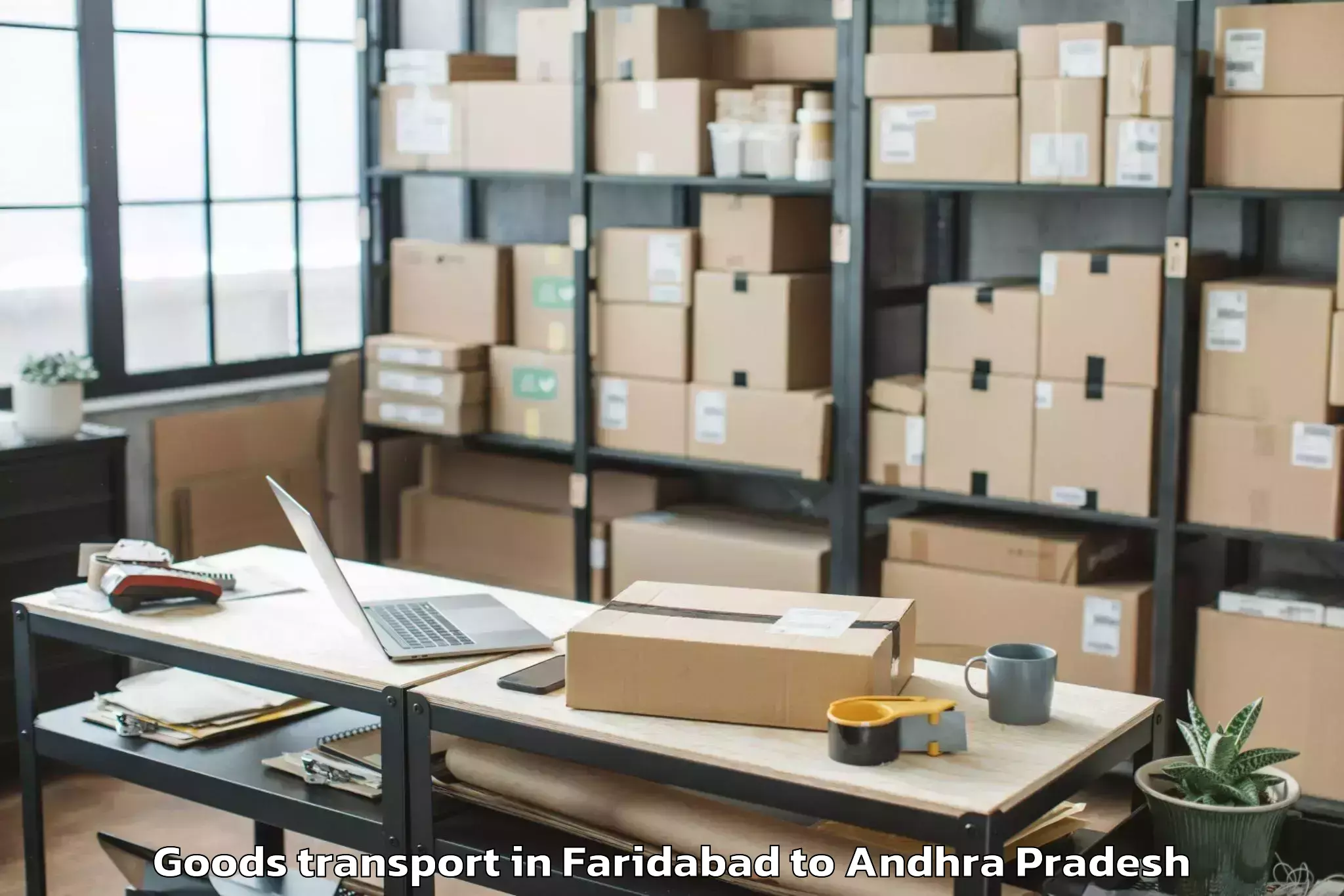 Top Faridabad to Kothapeta Goods Transport Available